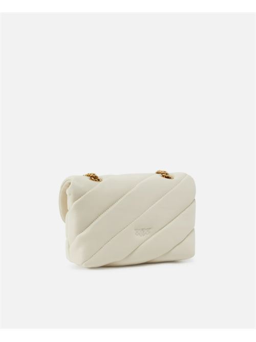 LOVE PUFF MINI PINKO | 100039.A0F2Z14Q BIANCO SETA-AN.GOLD